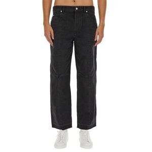 ISABEL MARANT Men's Straight Leg Cotton Blend Pants Men BLACK